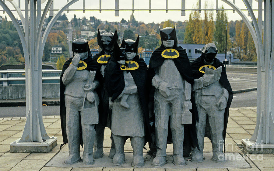 Fremont Statues Batman Photograph by Jim Corwin