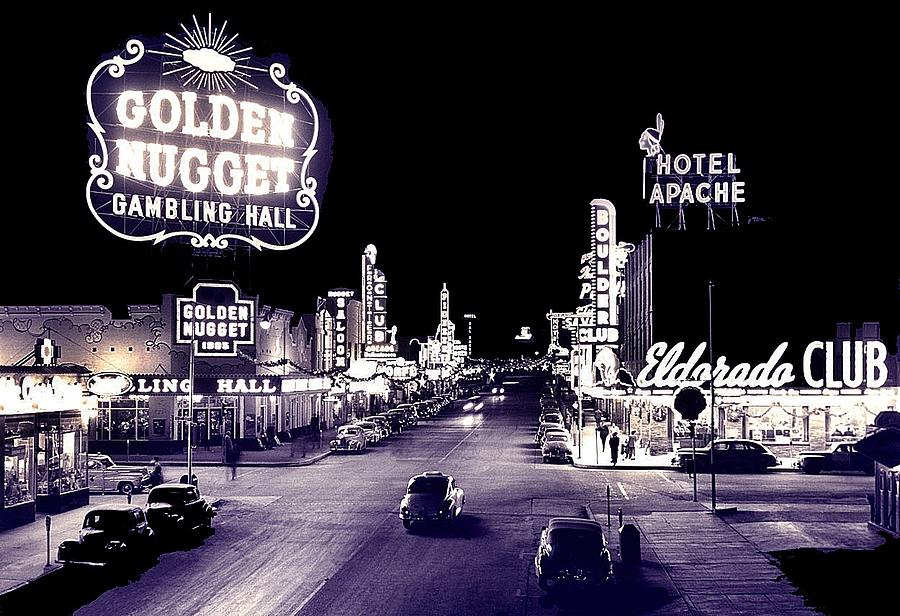 Fremont Street Las Vegas Nevada 1950 Photograph