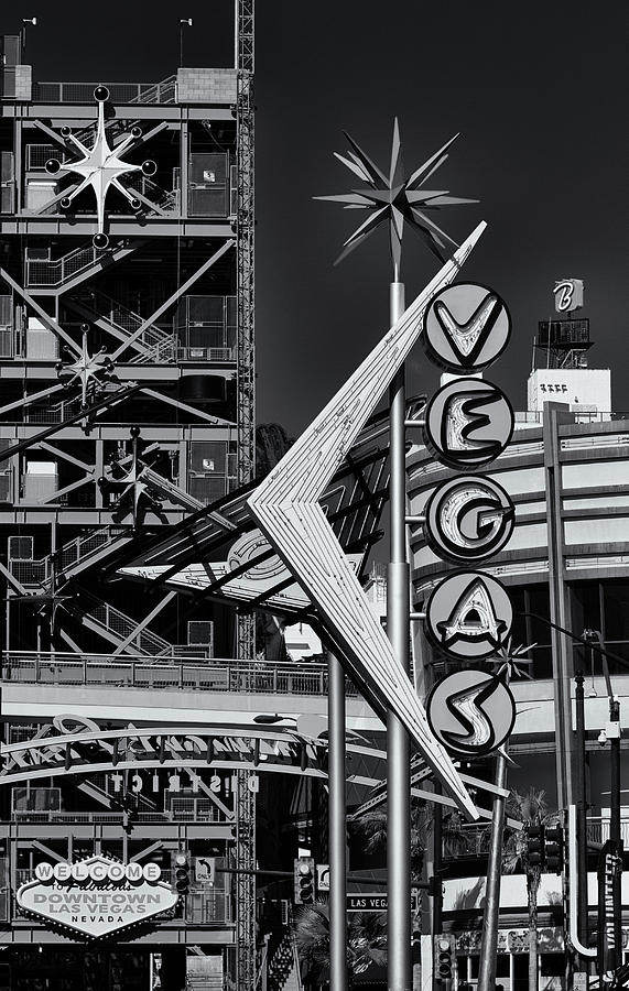 Las Vegas Photograph - Fremont Street Signs by Kevin Grant