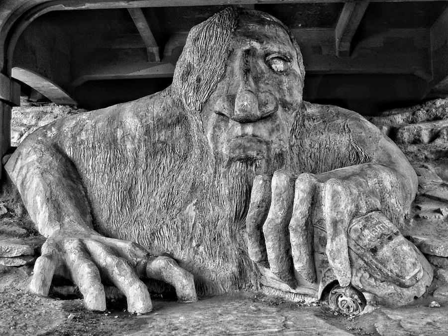Troll Photograph - Fremont Troll by SoxyGal Photography.