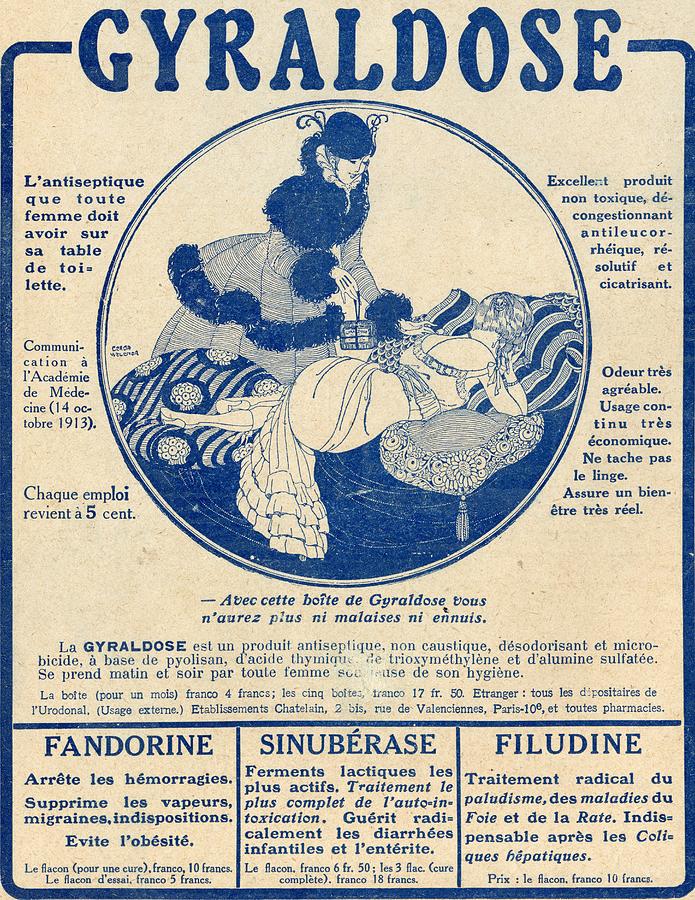 Advertisement Drawing - French Advertisement C.1916 For by Vintage Design Pics