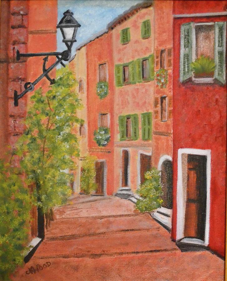French Alley Painting by Nancy Sisco