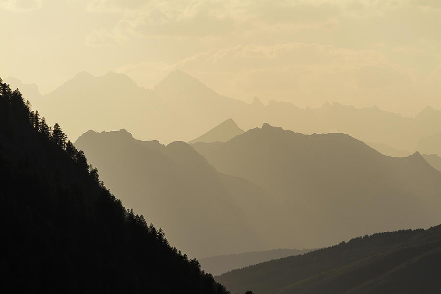 French Alps at sunset Photograph by Paul MAURICE