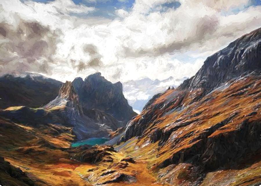 French Alps Digital Art by Charmaine Zoe