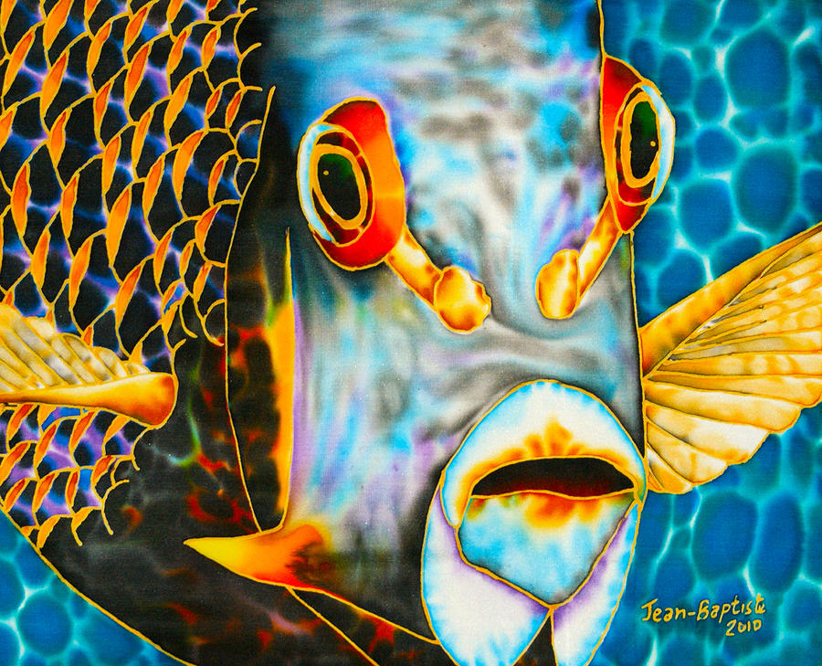 French Angelfish Face Painting by Daniel Jean-Baptiste