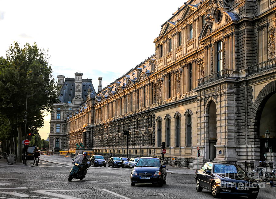French Architecture Musee Rue de Rivoli Paris  Photograph by Chuck Kuhn
