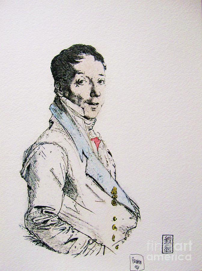 French Aristocrat Drawing by Roberto Prusso Fine Art America