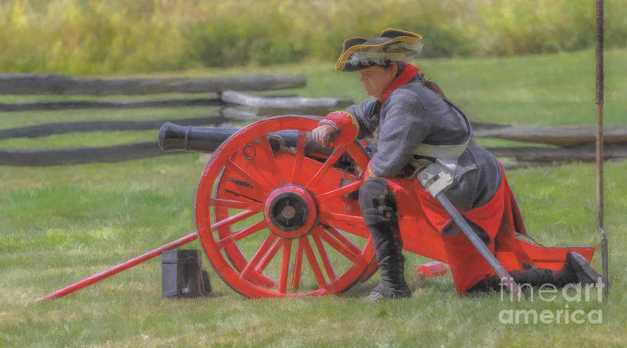 French Artilleryman Penns Colony Digital Art by Randy Steele