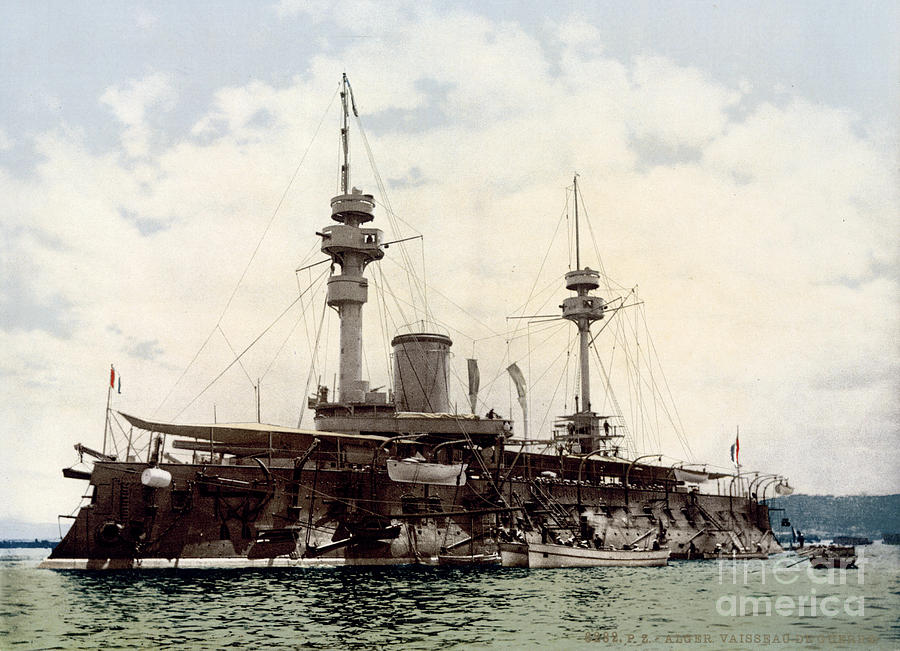 French battleship Formidable Painting by Celestial Images