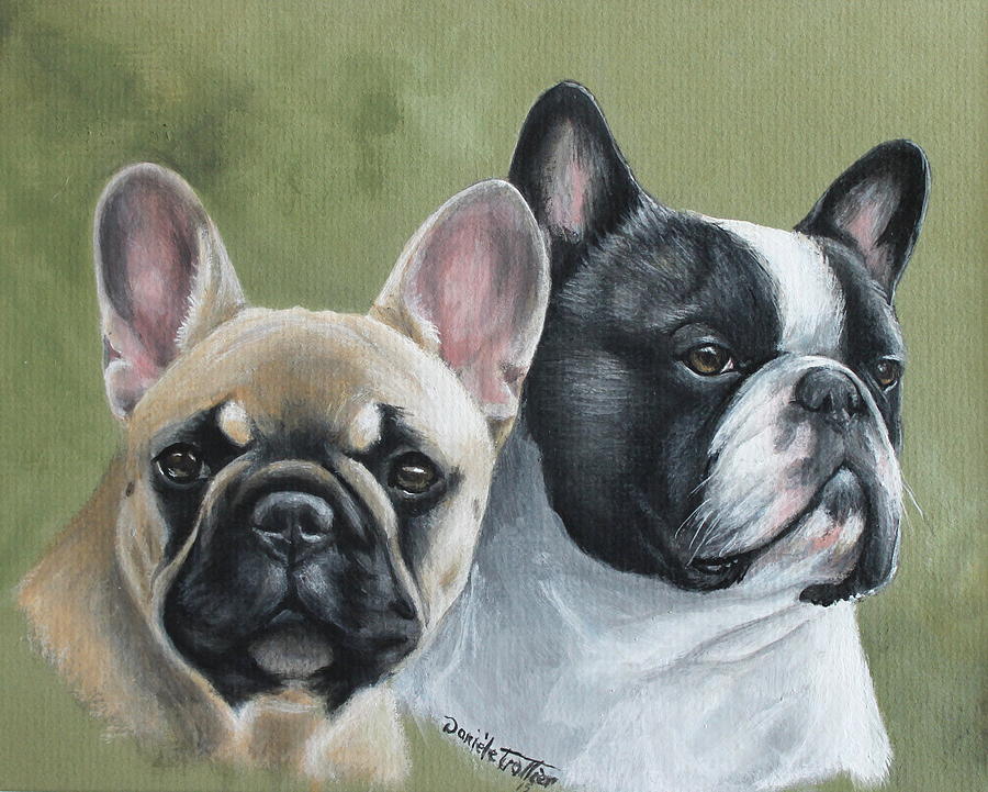 French Bulldog Painting by Daniele Trottier - Fine Art America