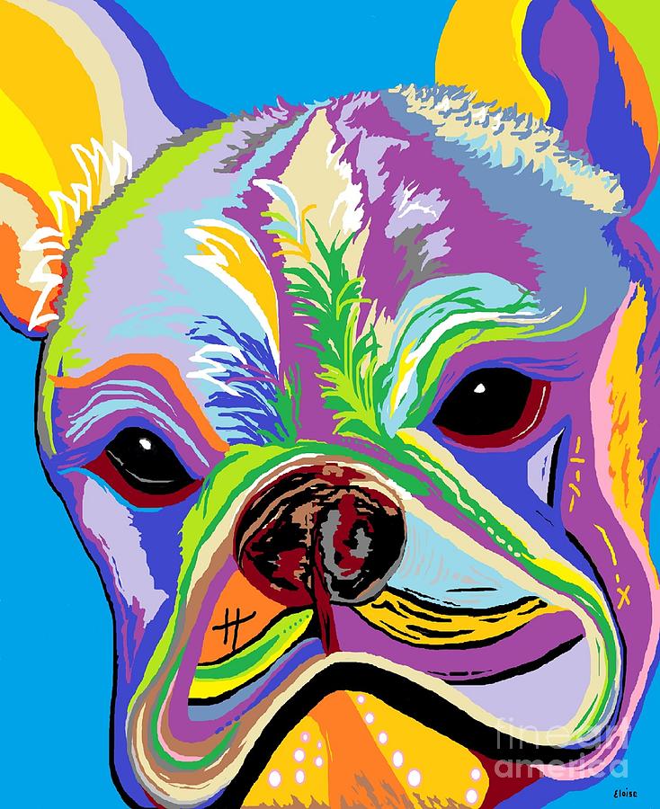 French Bulldog Painting by Eloise Schneider Mote
