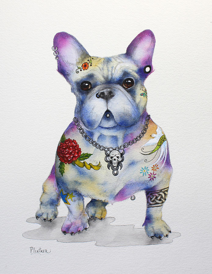 French Bulldog Ozzie Painting by Patricia Lintner