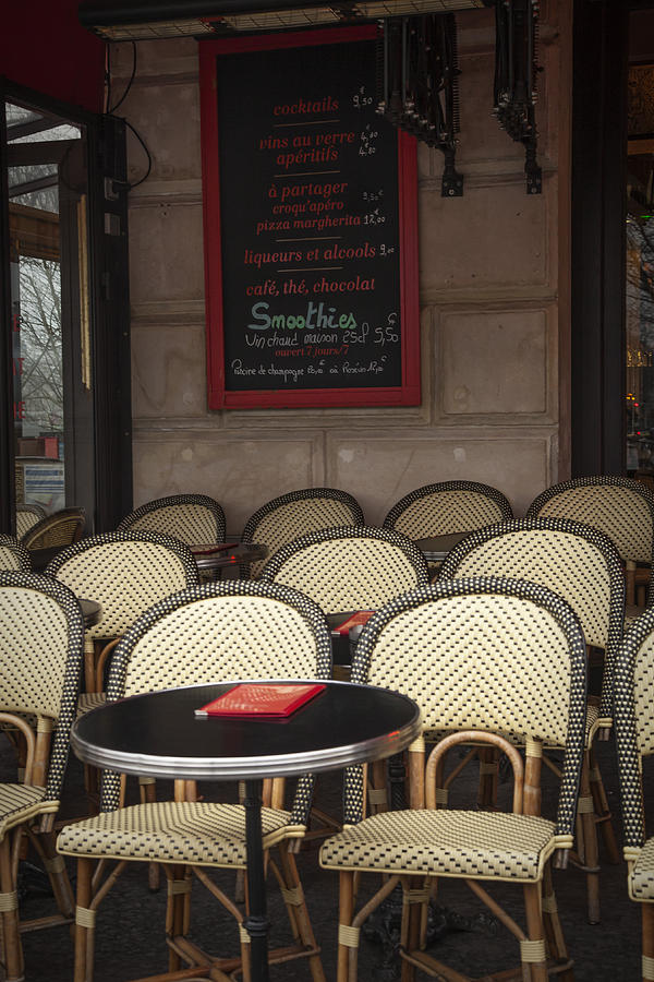 Paris Photograph - French cafe by Andrew Soundarajan