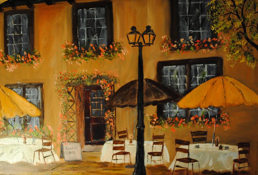 French Cafe Painting by James Higgins