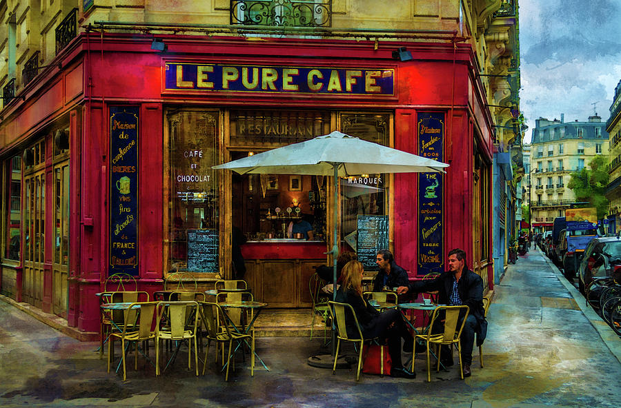 French Cafe Painting Painting by Frank Paul Lee | Fine Art America