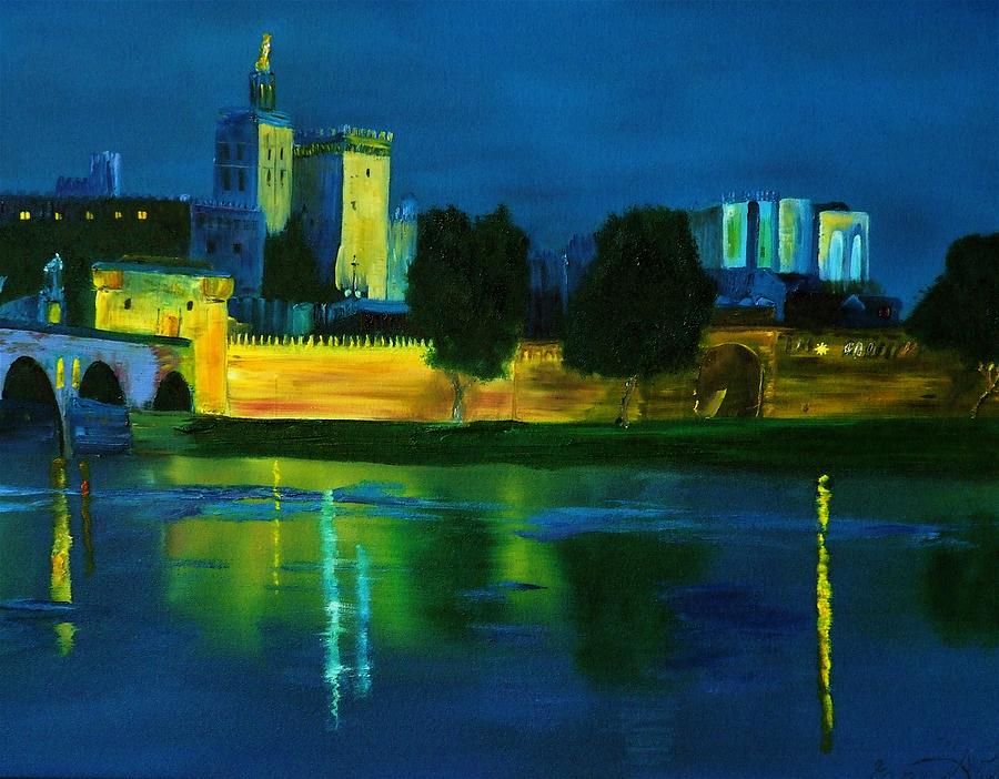 French Castle Painting