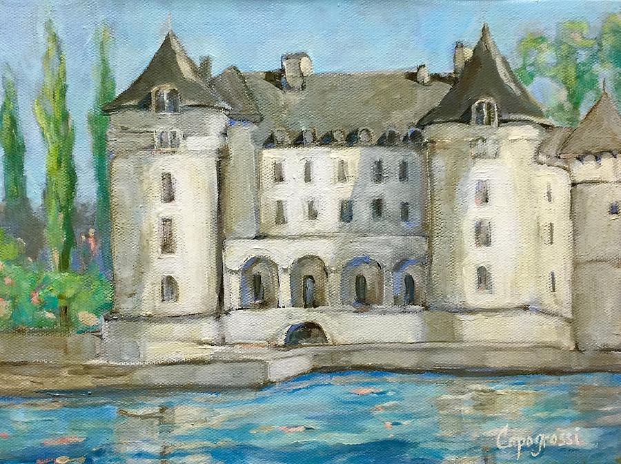 Impressionism Painting - French Chateau by Beth Capogrossi