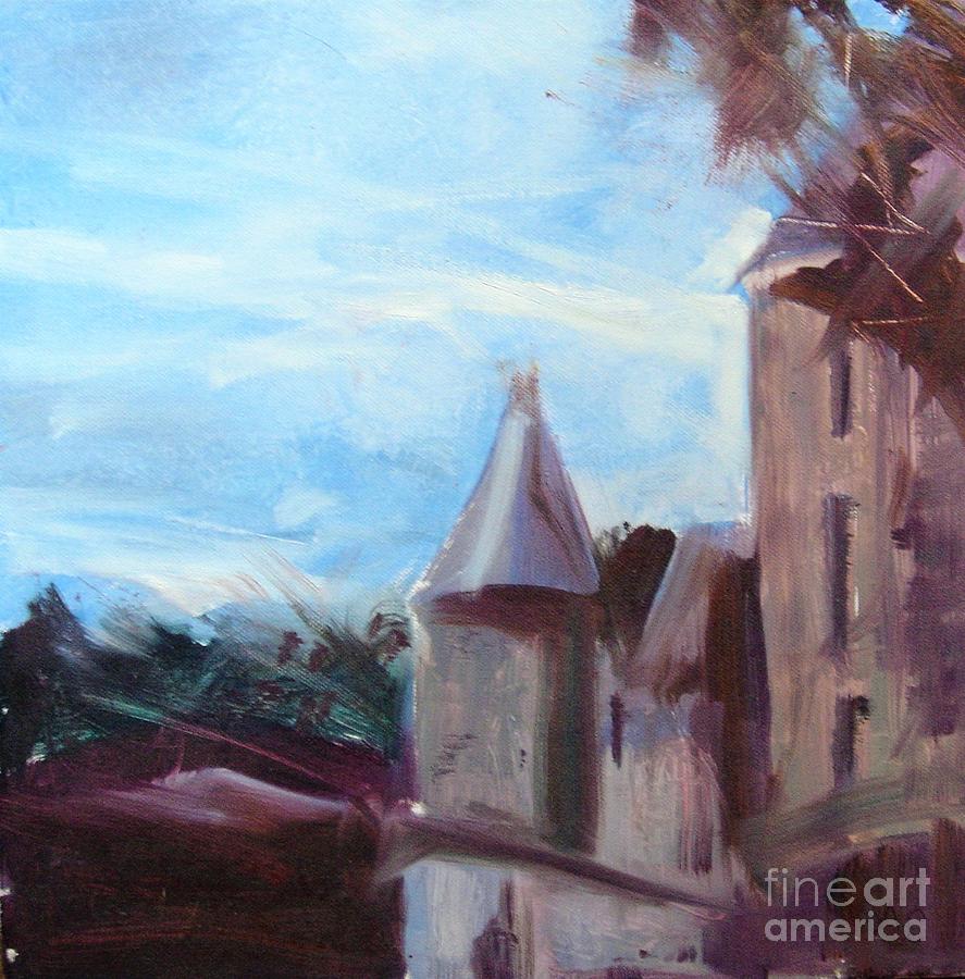 French Chateau II Painting by Angela Cartner