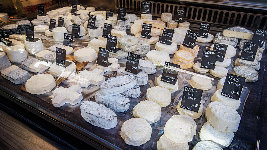 Cheese Photograph - French Cheeses by Alida Thorpe
