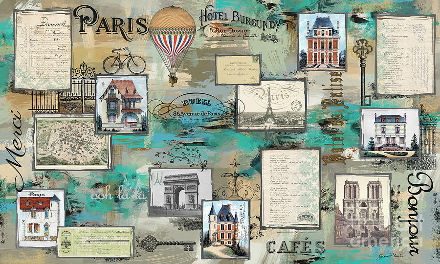 French Collage-A Digital Art by Jean Plout
