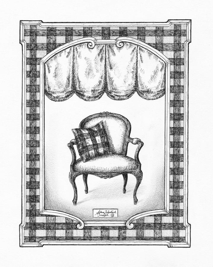 French Country Fauteuil Drawing