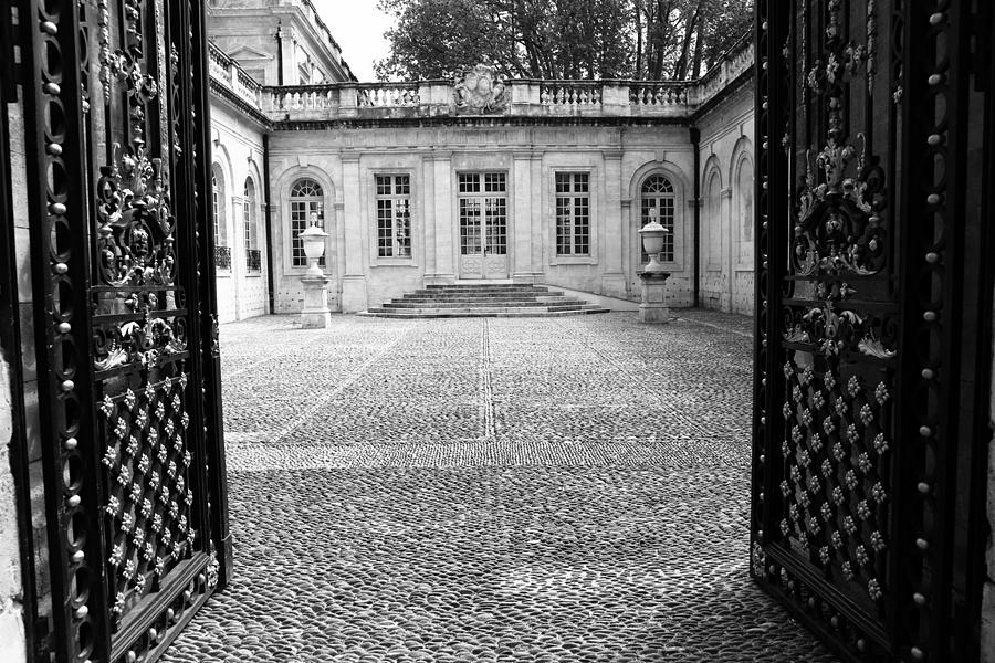 French Courtyard 2b Photograph by Andrew Fare