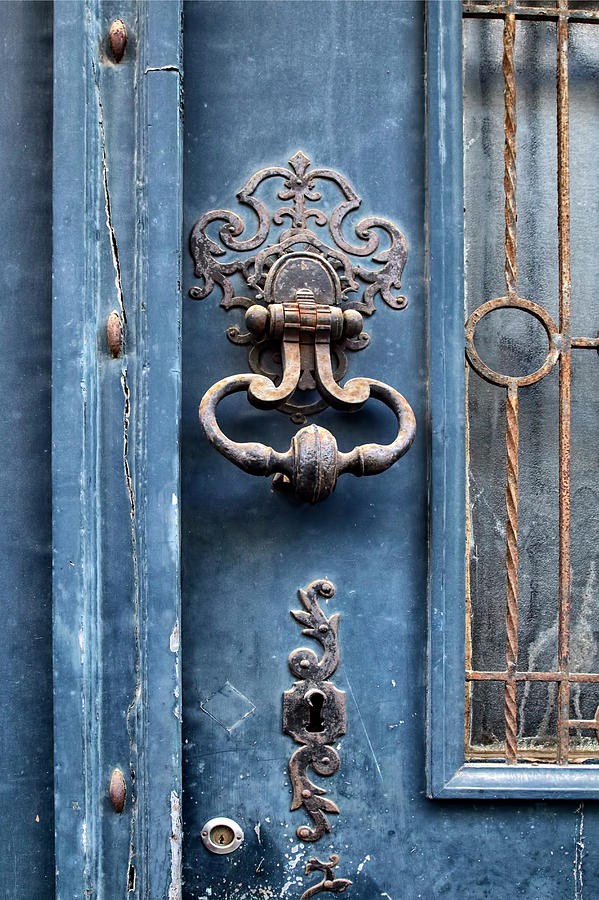 Architecture Photograph - French Door Detail by Georgia Clare