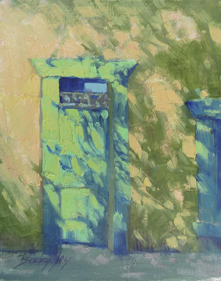 French Door Shadows Painting by Becky Joy