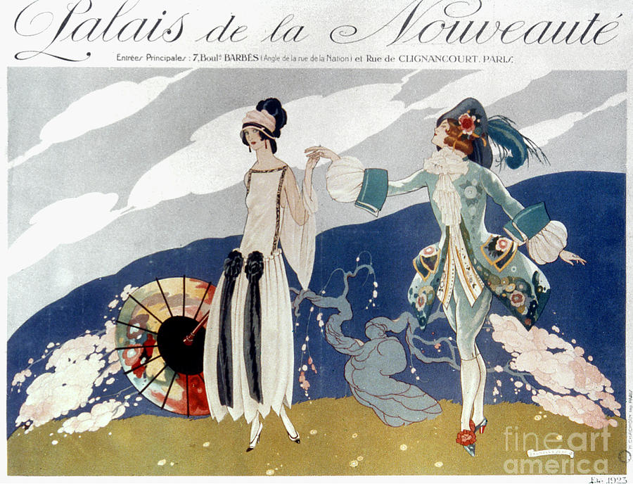 French Fashion Ad, 1923 Photograph by Granger