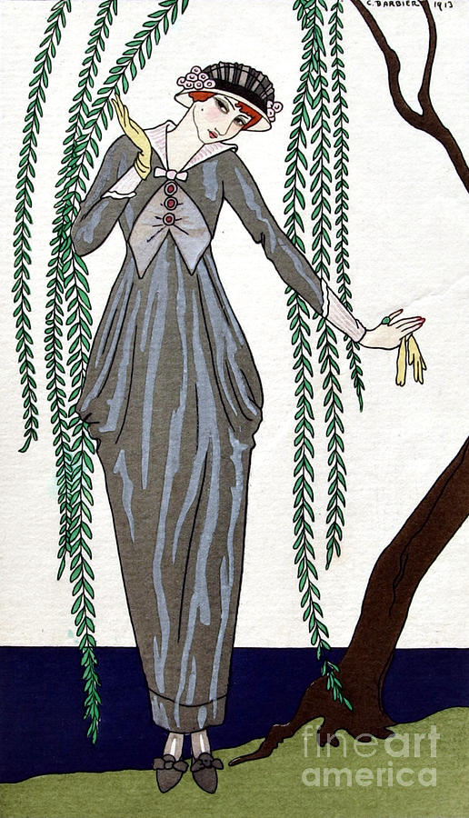 French Fashion, George Barbier, 1913 Photograph by Science Source