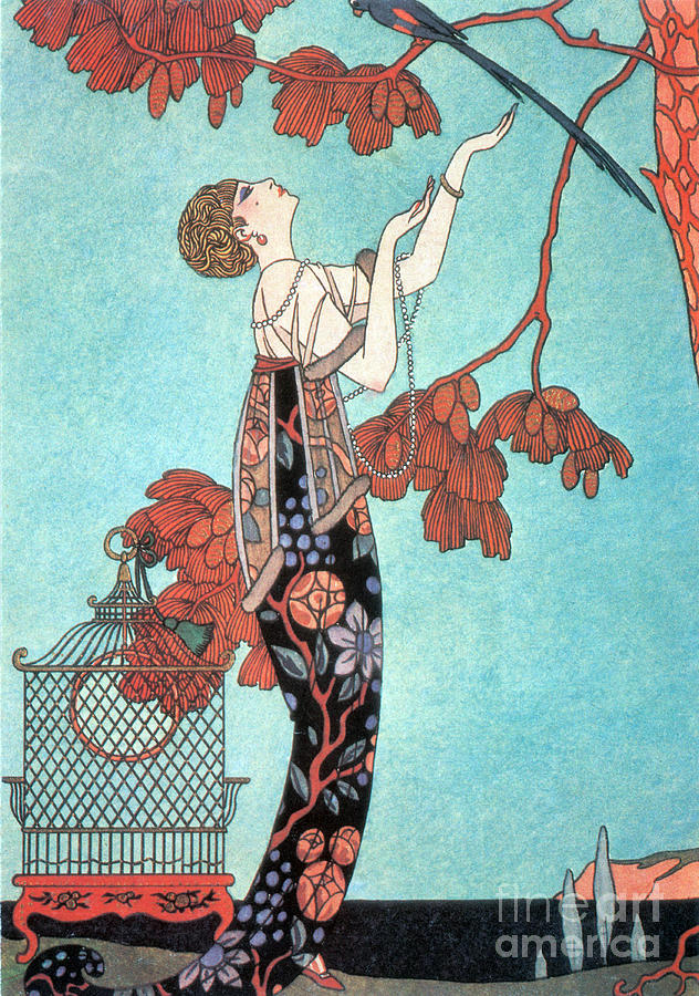 Clothing Photograph - French Fashion, George Barbier, 1914 by Science Source
