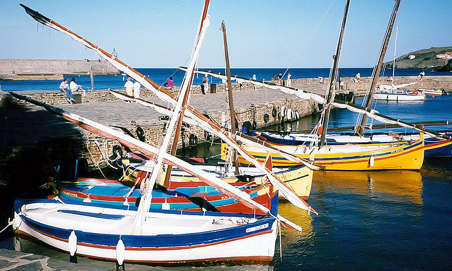 French Fishing Boats Photograph Photograph by Kimberly Walker