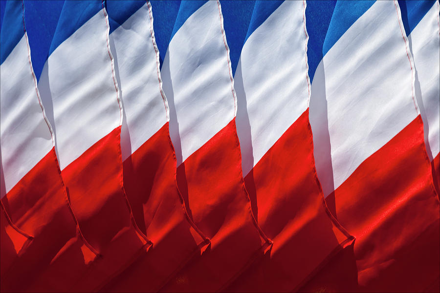 French Flag Abstract Photograph by Robert Ullmann