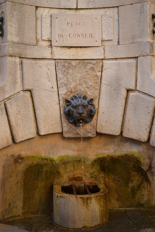 French Fountain Photograph by Nancy Sisco