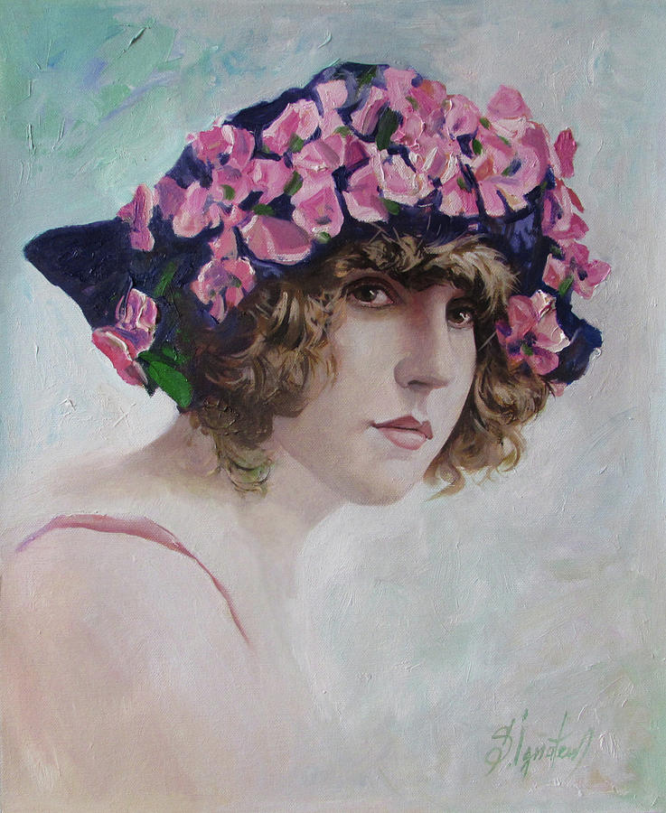 French girl Painting by Sergey Ignatenko