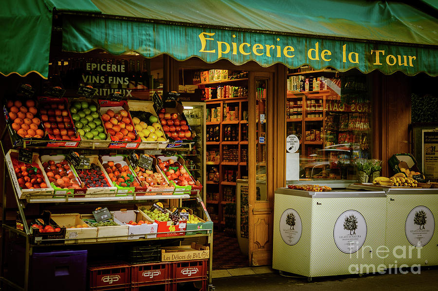 French Groceries Photograph by Paul Warburton