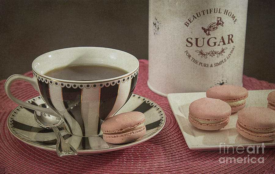 Coffee Photograph - French Macarons 2 by Elisabeth Lucas