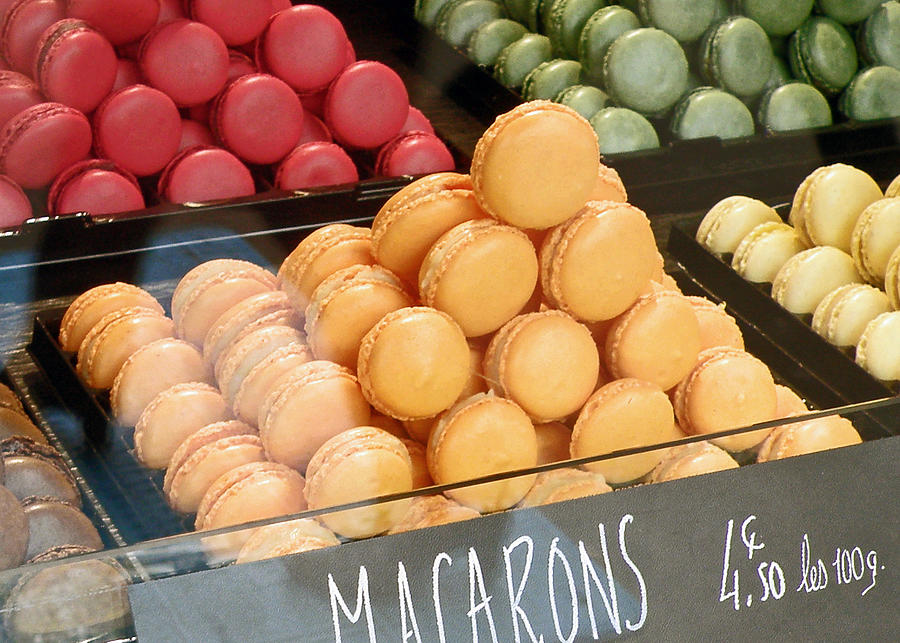 Cookie Photograph - French Macarons by Jean Hall