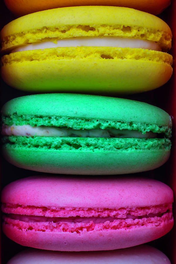 Cookie Photograph - French Macaroons by Garry Gay