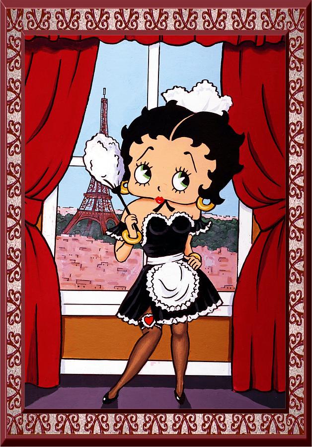 Betty Boop Painting - French Maid by Thomas Kolendra