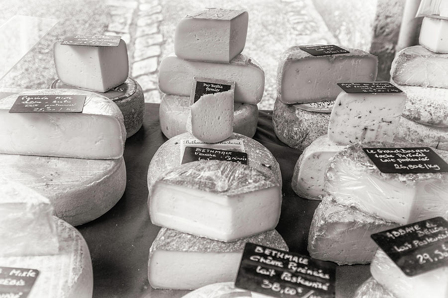 Cheese Photograph - French Market - Cheeses by Georgia Clare