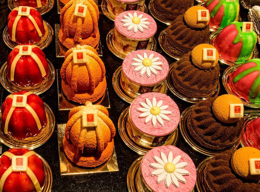 French Pastries in Lyon Photograph by Gary Karlsen
