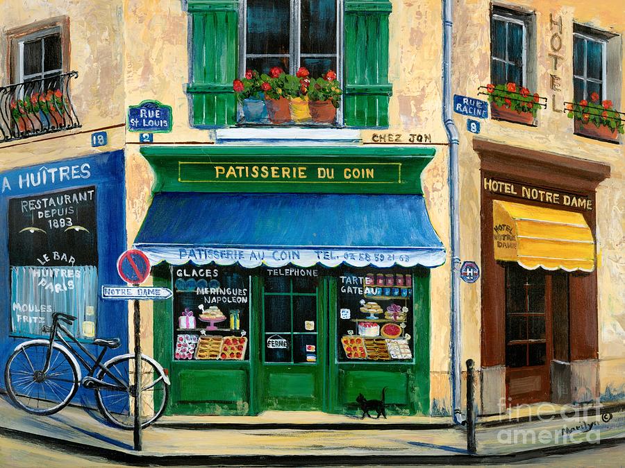 French Pastry Shop Painting by Marilyn Dunlap - Fine Art America