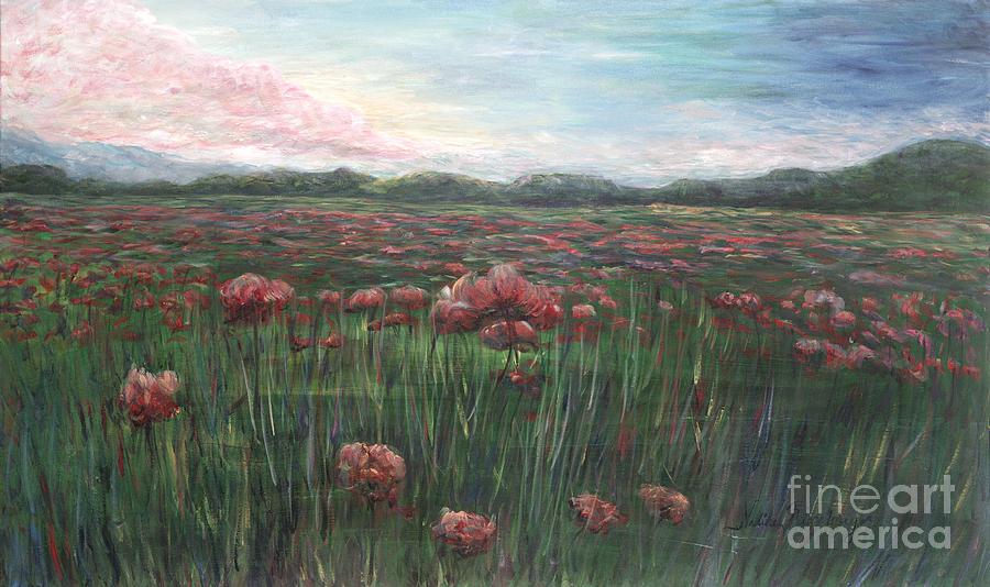 French Poppies Painting by Nadine Rippelmeyer