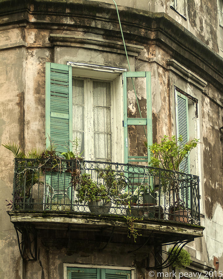 French Quarter balcony Photograph by Mark Peavy