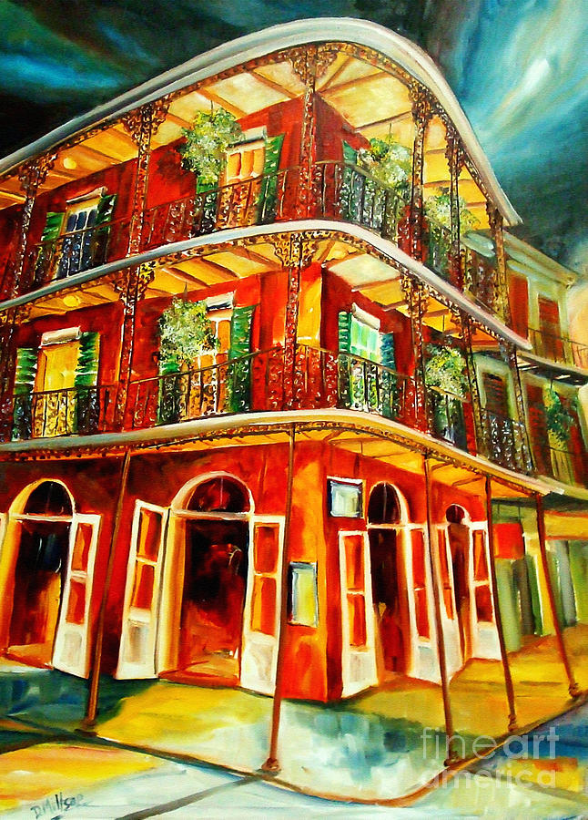 French Quarter Corner Painting by Diane Millsap