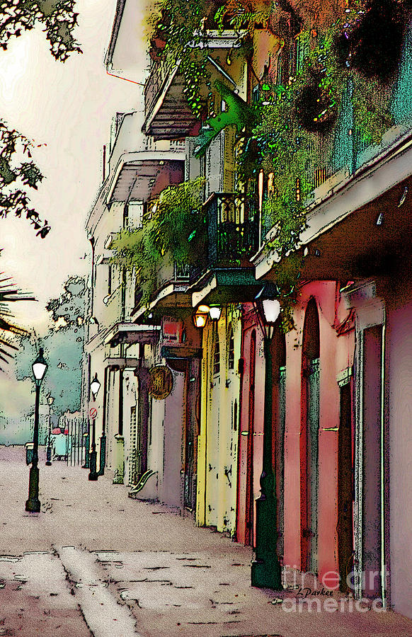 Abstract Photograph - French Quarter New Orleans by Linda Parker