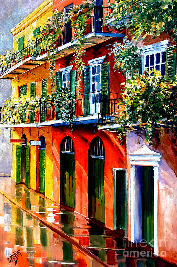 French Quarter Sunshine Painting by Diane Millsap