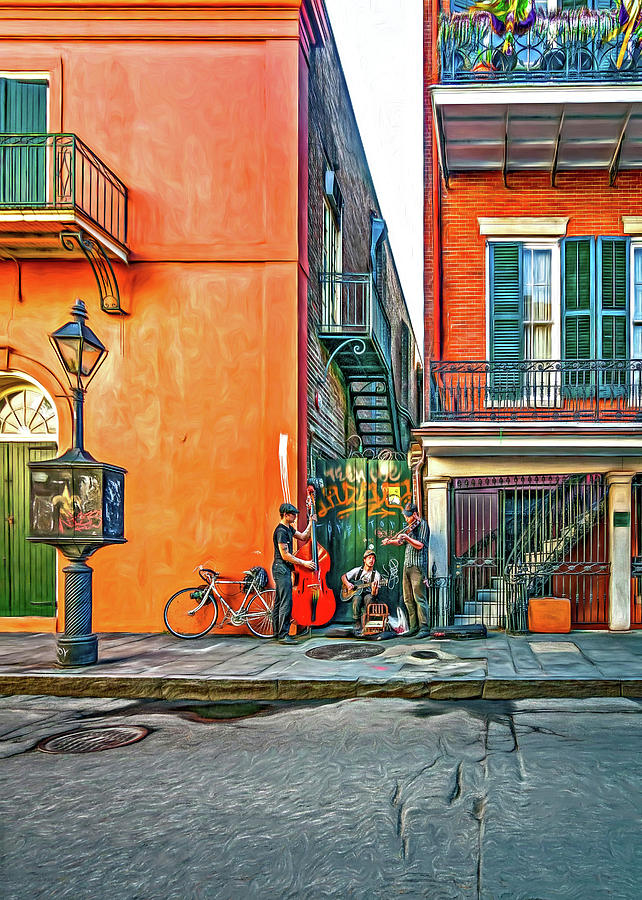 French Quarter Trio - Paint 2 Photograph by Steve Harrington