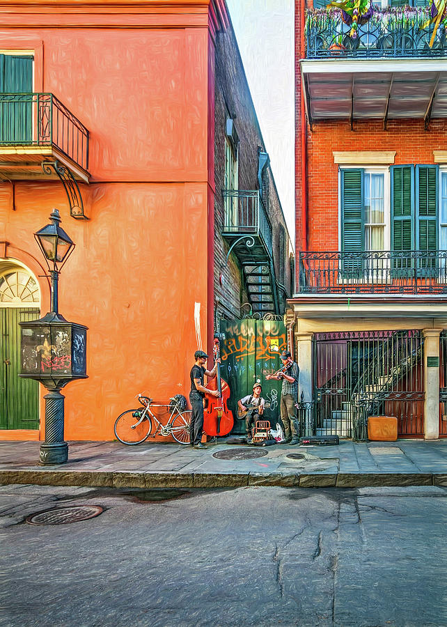 New Orleans Photograph - French Quarter Trio - Paint by Steve Harrington